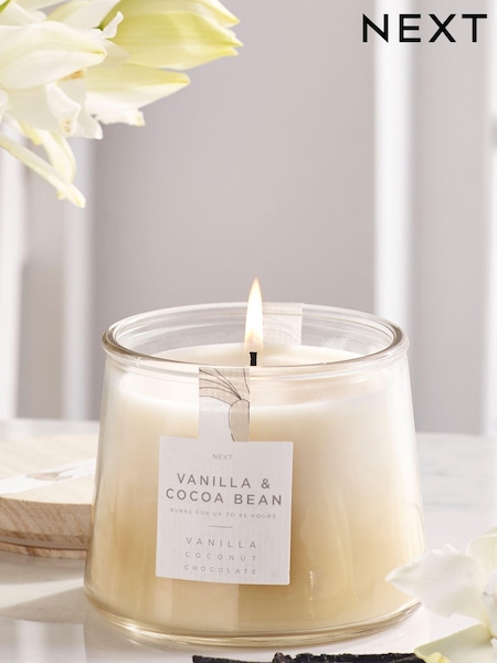 Natural Vanilla & Cocoa Bean Lidded Jar Scented Candle (666100) | €10.50