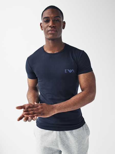 Emporio Armani Bodywear Black/Grey T-Shirts 2 Pack (666278) | €38