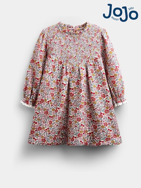 Cherry Floral - Jojo Maman Bébé Smocked Dress