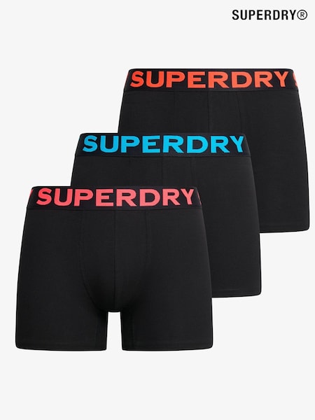 preto/neon - Superdry Boxers 3 Pack (667218) | R$ 295
