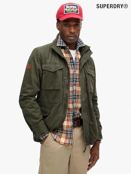 Superdry Green 100% Cotton Rookie Military Jacket (667553) | €76