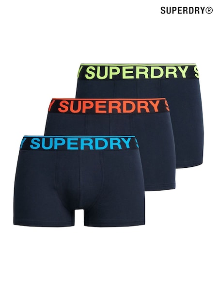Superdry Eclipse Navy/Neon Black/Orange Boxers 3 Pack (667630) | €46