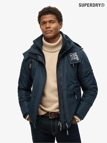 Marinha Eclipse - Superdry Hooded Mtn Winbreaker Jacket (667642) | R$ 985