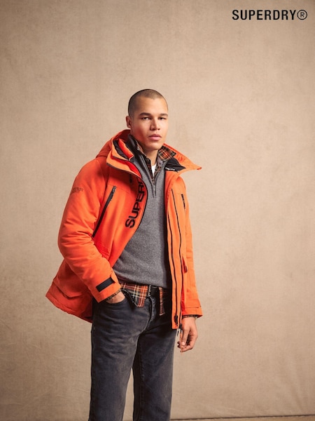 צבע כתום להבה - Superdry Hood Ultimate Emb Winbreaker Jacket (667823) | ‏503‏₪