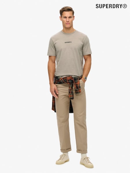 Кремовий - Футболки Superdry Micro Logo Graphic Loose 100% Cotton (667910) | 1 802 грн
