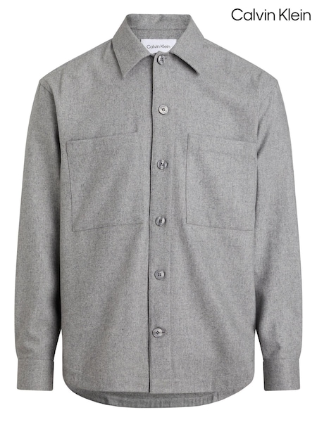 Calvin Klein Grey Wool Blend Overshirt (668001) | €89