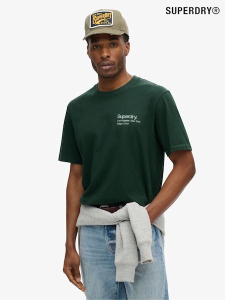 Superdry Green Loose 100% Cotton Core Logo City T-Shirt (668144) | €20