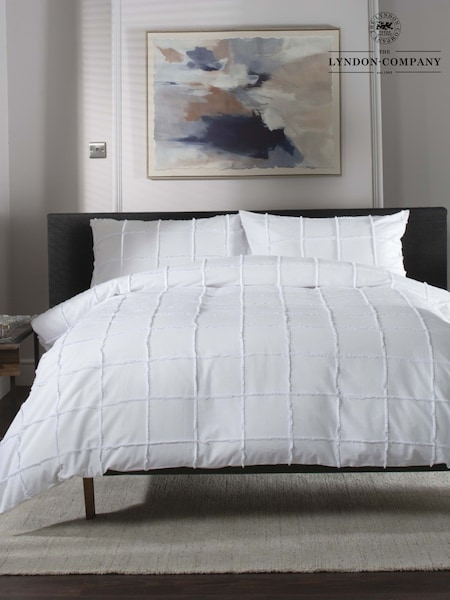 The Lyndon Company Square Up Duvet Cover And Pillowcase Set