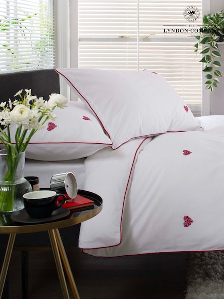 The Lyndon Company Filigree Hearts Duvet Cover And Pillowcase Set