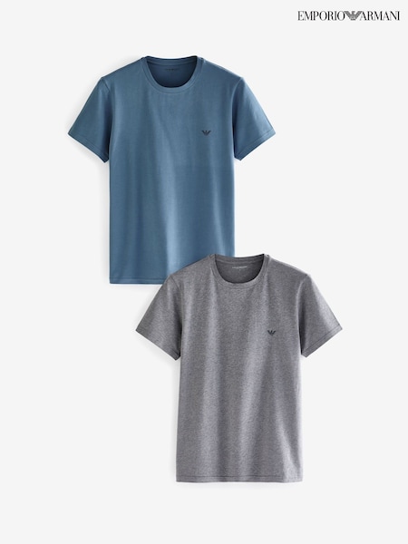 Серый - Emporio Armani T-Shirts 2 Pack (668664) | €78