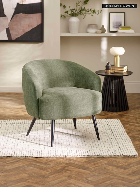 Julian Bowen Dahlia Linen Upholstered Accent Chair