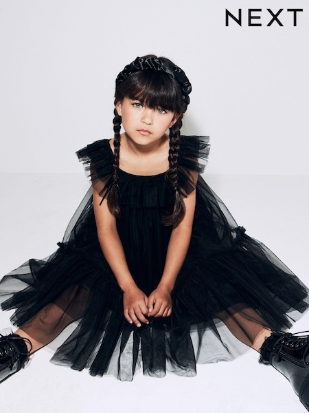 Black Mesh Party Dress (3-16yrs) (669394) | € 6 - € 8