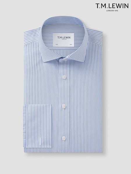 Mavi - Slim Fit Tm Lewin Non-iron Regular Bengal Double Cuff Shirt