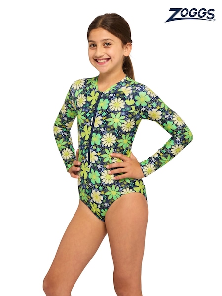 Asul - Zoggs Junior Paddle Swimsuit