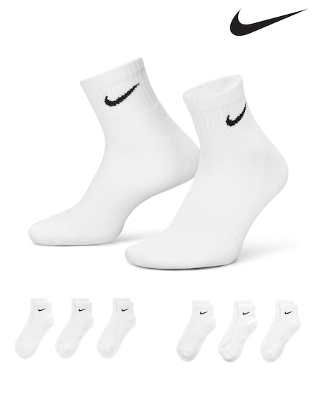 Vit - Ankel - Nike Everyday Cushioned Socks 6 Pack (669959) | kr420