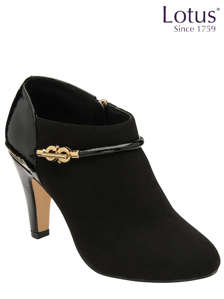 Lotus Black Zip-Up Shoe Boots (670261) | € 40