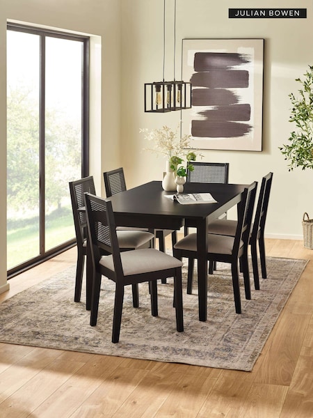 Julian Bowen Set Of 6 Knoxley Extendable Dining Chairs