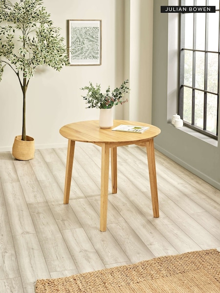 Julian Bowen Coast 90cm Round Dropleaf Dining Table