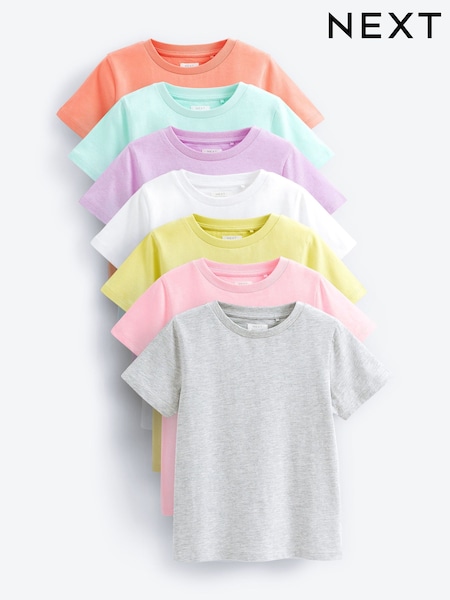 Multi Pastel Plains - Tricouri 7 Pachet (3-16ani) (670540) | 164 LEI - 253 LEI