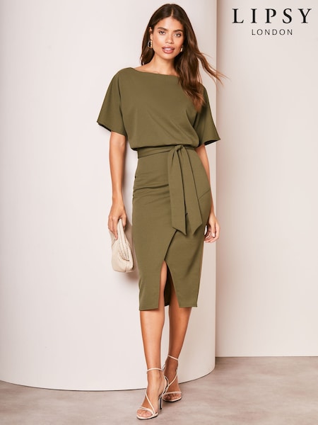 Lipsy Kimono Belted Midi Dress (670645) | 166 LEI
