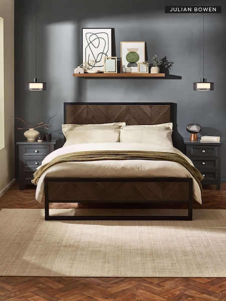 Julian Bowen Harrison Herringbone Effect Bed