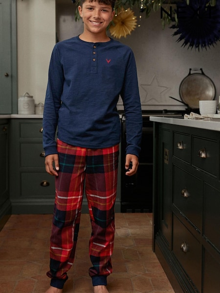 Red/Navy Check Red/Navy Check Matching Family Older Kids Christmas Cotton Pyjamas (3-16yrs) (3-16yrs) (670951) | €10 - €12.50