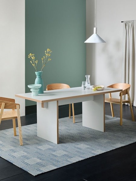 MADE.COM Grey Zayla Rectangle Fixed Dining Table (671121) | €441