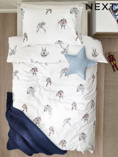 Disney Marvel Avengers 100% Cotton Duvet Cover And Pillowcase Set (672104) | ‏147 ر.ق. - ‏206 ر.ق.