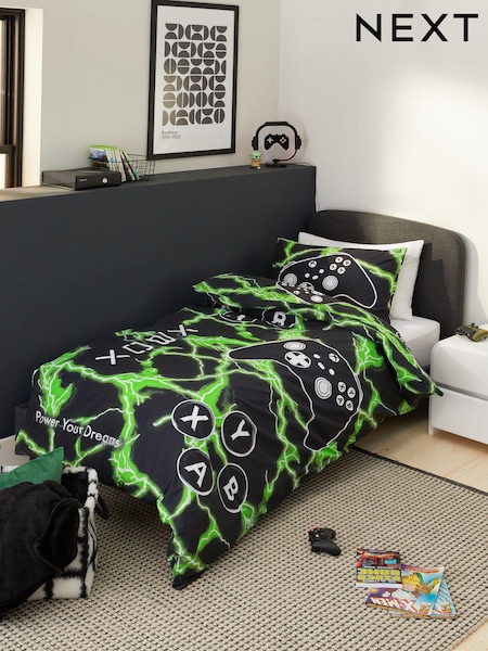 Glow in the dark Xbox Duvet Cover and Pillowcase Set (672108) | € 23 - € 32
