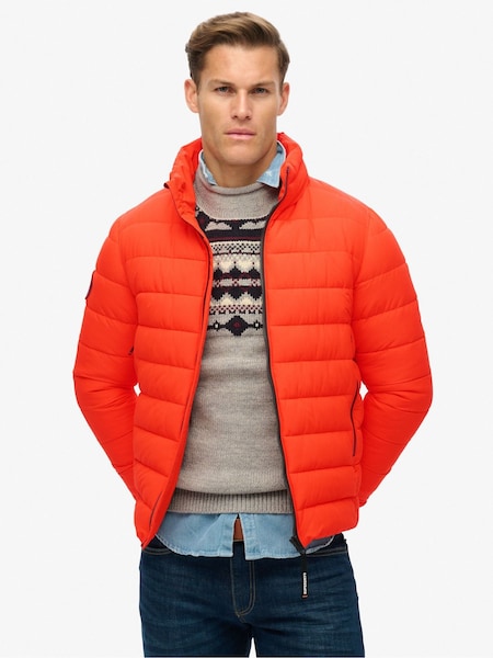 Superdry Flame Orange Fuji Emb Padded Jacket (672127) | €152