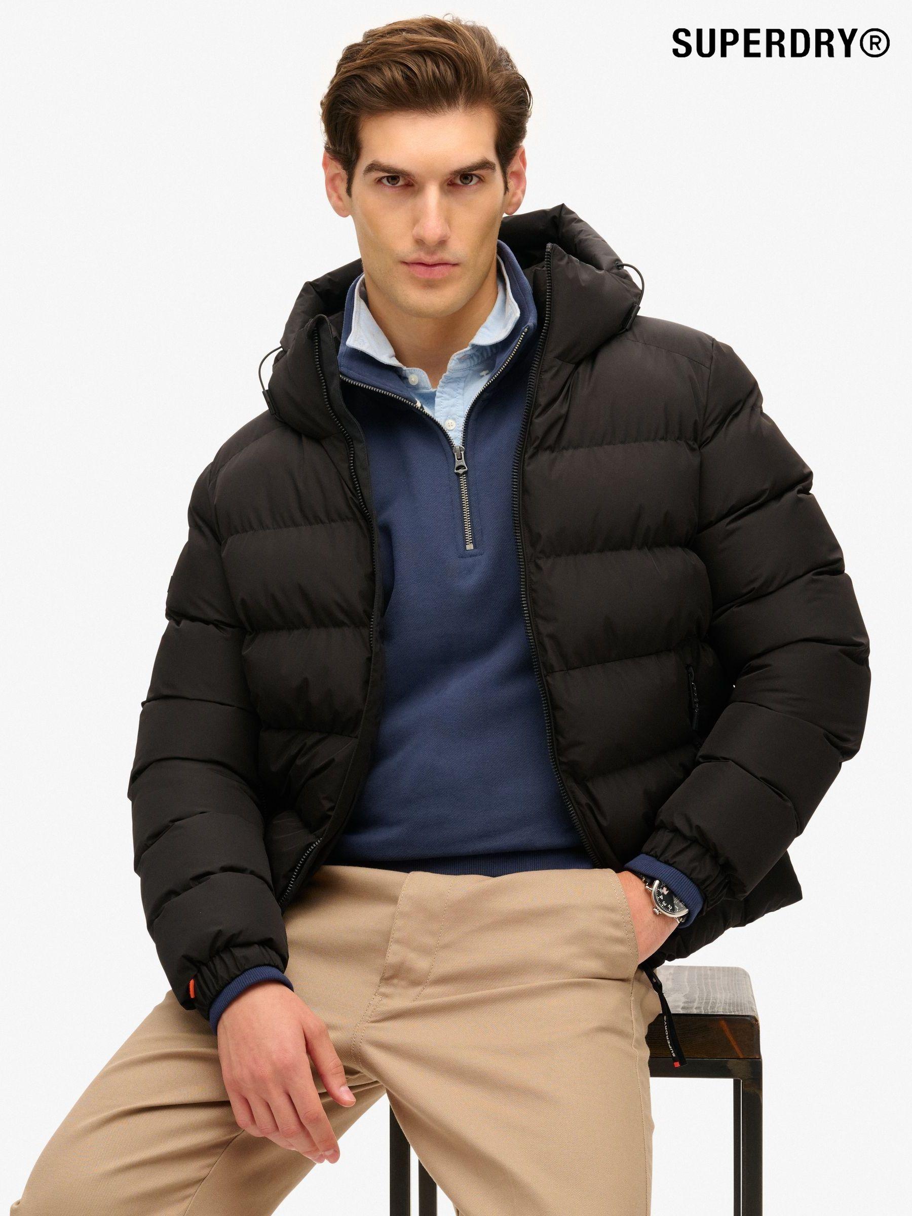 Superdry long coat hotsell