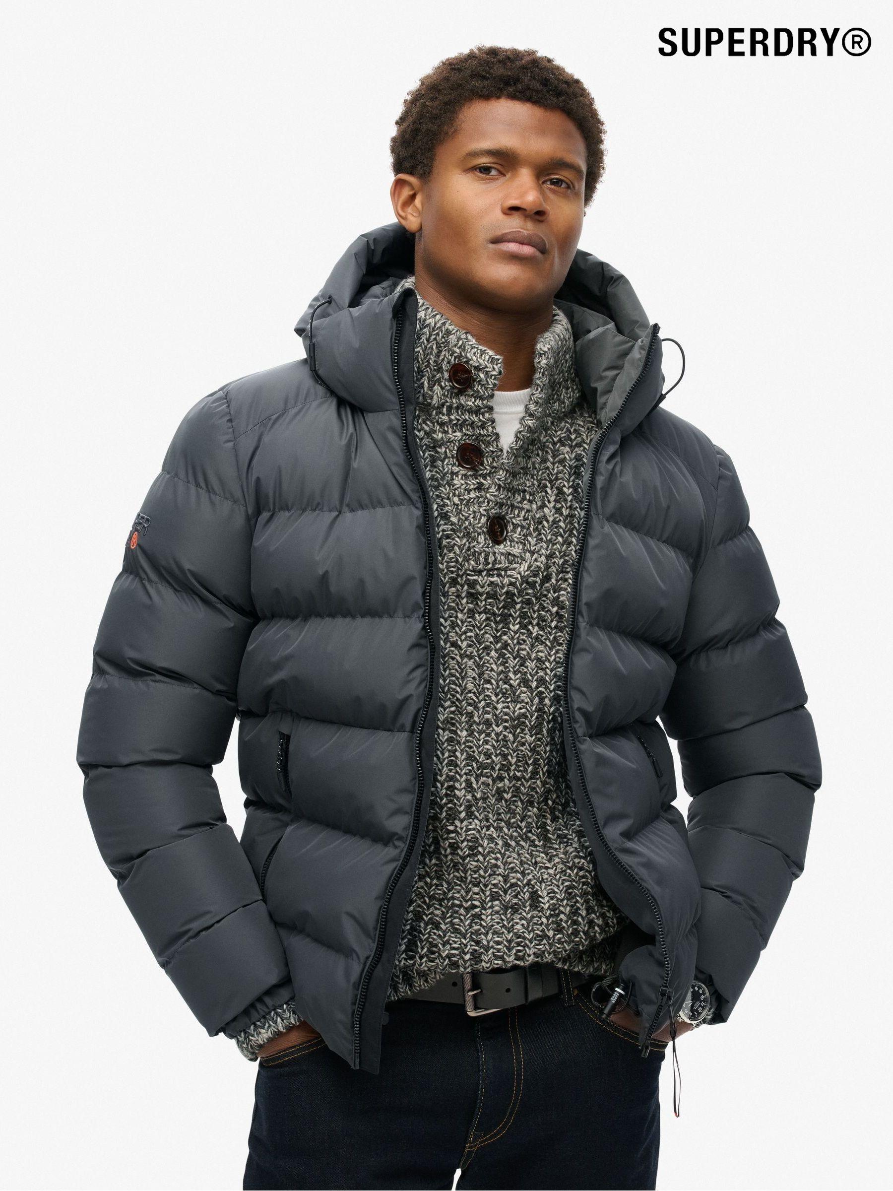 Superdry grey parka 2025