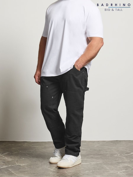 Black - Regular Badrhino Big & Tall Carpenter Denim Jeans