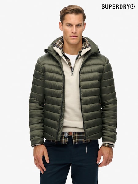 Armata kaki - Superdry Cu glugă Fuji Sport Paltoane căptușite Jachetă (672434) | 400 LEI