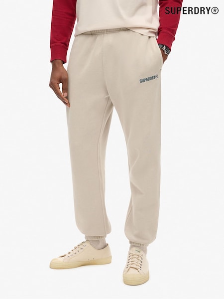 Superdry Chateau Grey Micro Logo Graphic Joggers (672558) | €76