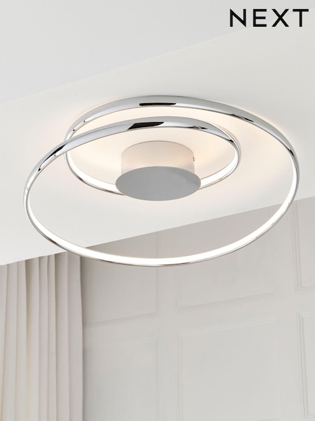 Chrome Eternity Flush Ceiling Light (672559) | €112