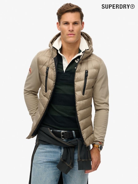 Superdry Timber Wolf Brown Hooded Storm Softshell Jacket (672561) | €152