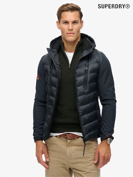 Bleumarin eclipsă - Jachetă Softshell Storm cu glugă Superdry (672729) | 745 LEI