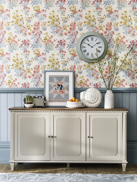Laura Ashley Pale French Grey Hanover 3 Door Sideboard (673184) | €1,354.50