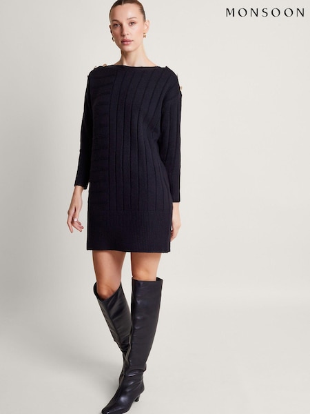 Monsoon Black Jo Jumper Dress (673706) | €46