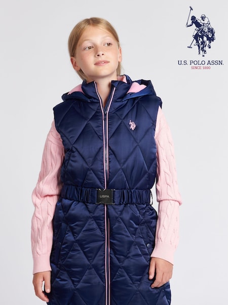 U.S. Polo Assn. Longline Puffer Gilet (673774) | 396 LEI - 476 LEI