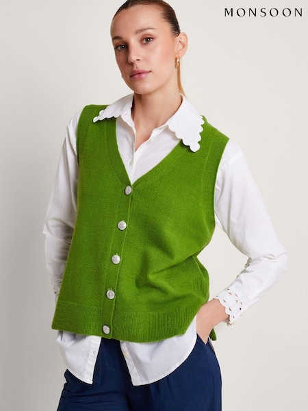 Monsoon Bri Knit Sweater Vest (673776) | 196 LEI