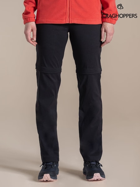Negru - Craghoppers Kiwi Pro Iii Convertible Trousers