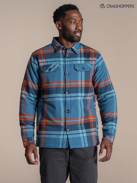 Blue - Regular Craghoppers Burnbank Overshirt