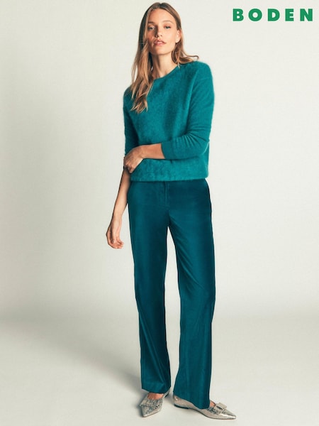 Blå - Boden Fitzrovia Velvet Trousers