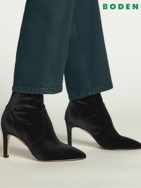 Μαύρο - Boden Ankle Stretch Boots