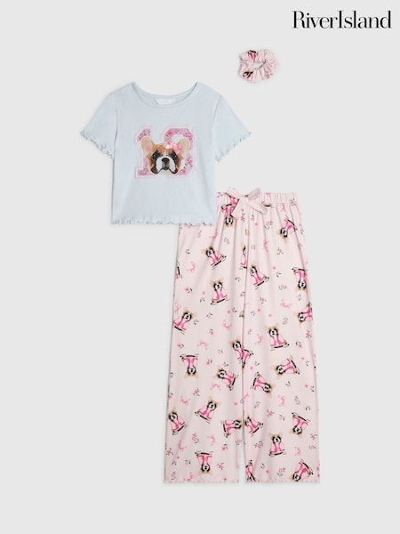 Rosa - Pijama River Island Ditsy Puppy