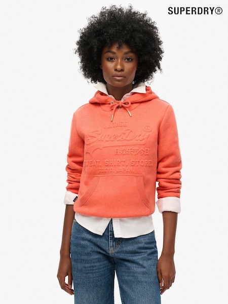 Superdry LA Coral Marl Embossed Vl Graphic Hoodie (675105) | €69