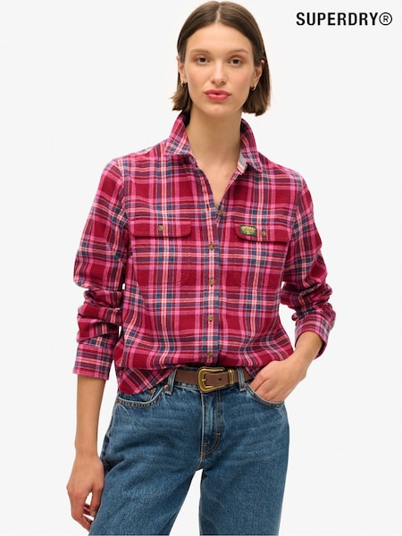 Superdry 100% Cotton Lumberjack Check Flannel Shirt (675137) | 234 LEI