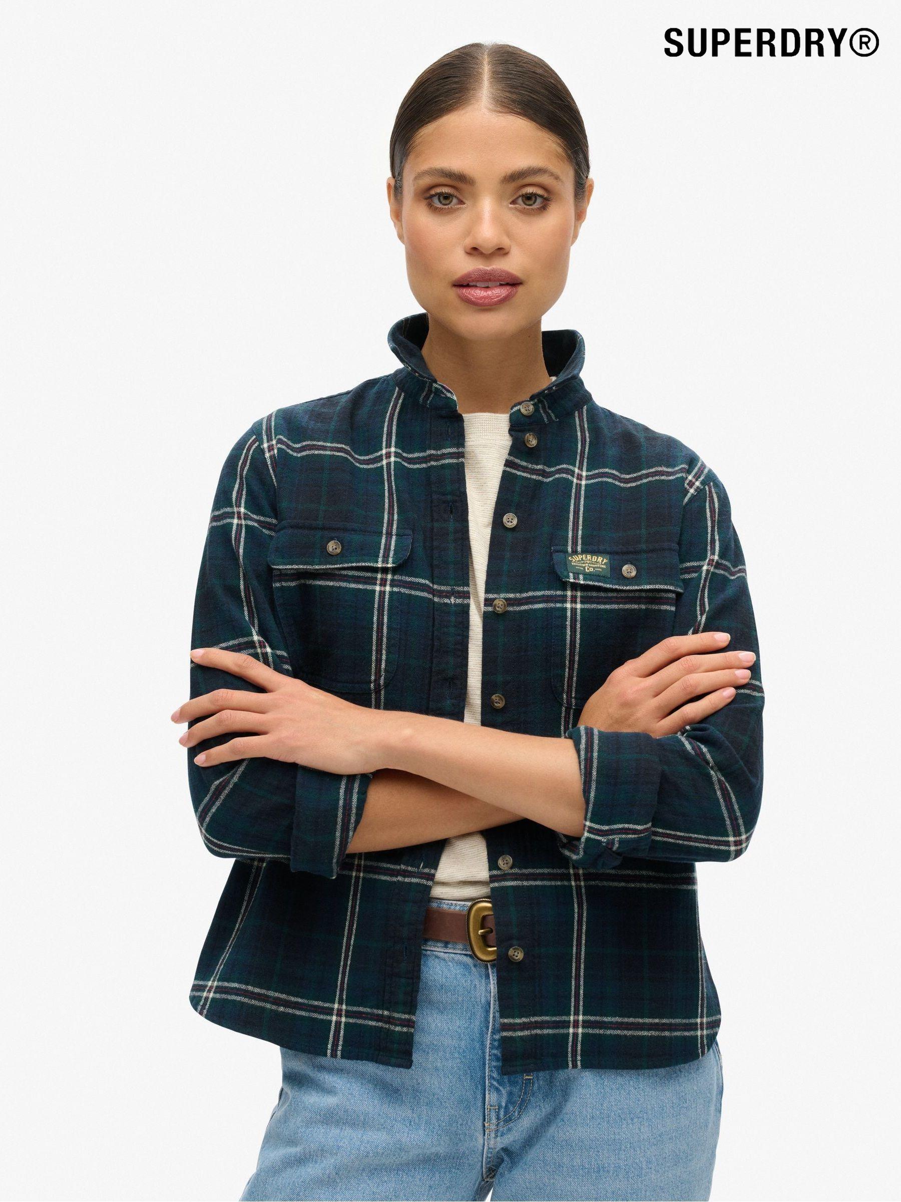Superdry flannel jacket on sale